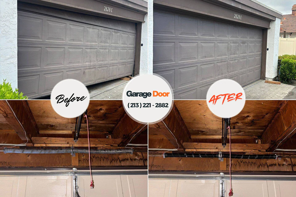 Before and after: garage door repair near me Farmerville
